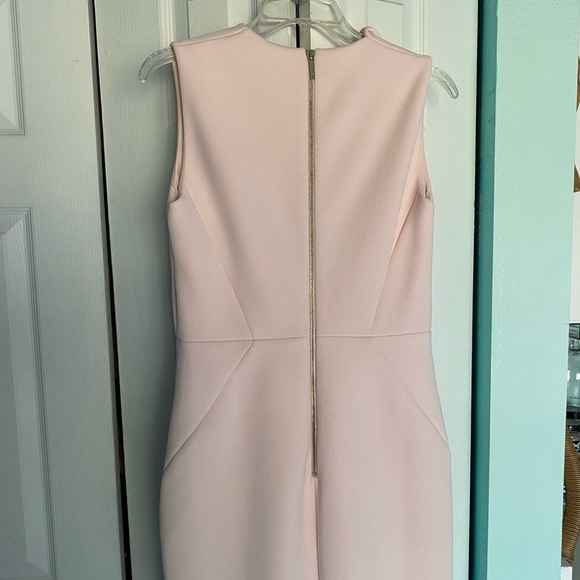 NWOT Ted Baker Heavy Crepe Pink Stretch Dress 3 (8/10) Tilola Sleeveless - Picture 9 of 14